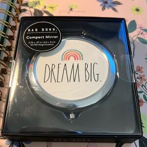 NIB Rae Dunn Dream Big compact mirror